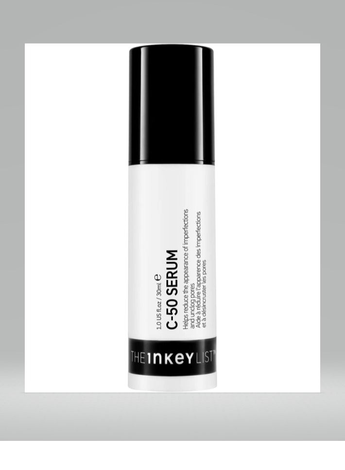The Inkey List C-50 Serum 30ml, Blemish Night Treatment, Unclogs Pores, Fragrance Free, Suitable For All Oily Skin