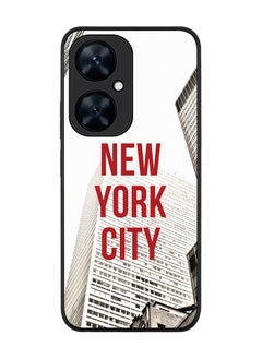 Stylizedd Rugged Black Edge case for Huawei nova 11i , Slim fit Soft Case Flexible Rubber Edges Anti Drop TPU Gel Thin Cover - New York - Skyscraper  - Image 1