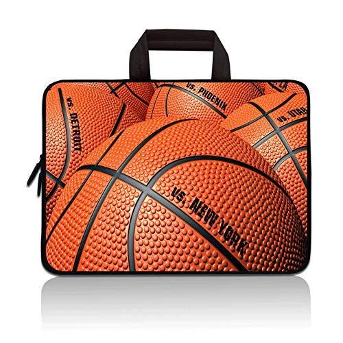 HAPLIVES 11" 11.6" 12" 12.1" 12.5" inch Laptop Carrying Bag Chromebook Case Notebook Ultrabook Bag Tablet Cover Neoprene Sleeve Fit Apple MacBook Air Samsung Google Acer HP DELL Lenovo Asus(Basketball) - Image 1