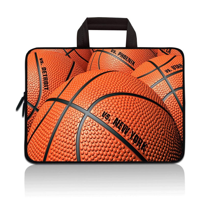 HAPLIVES 11" 11.6" 12" 12.1" 12.5" inch Laptop Carrying Bag Chromebook Case Notebook Ultrabook Bag Tablet Cover Neoprene Sleeve Fit Apple MacBook Air Samsung Google Acer HP DELL Lenovo Asus(Basketball) - Image 2