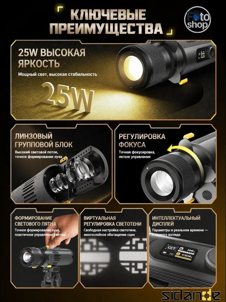 سايداند ملحقات كاميرا SIDANDE SIDANDE Z25 25W MAX Standard - Image 3