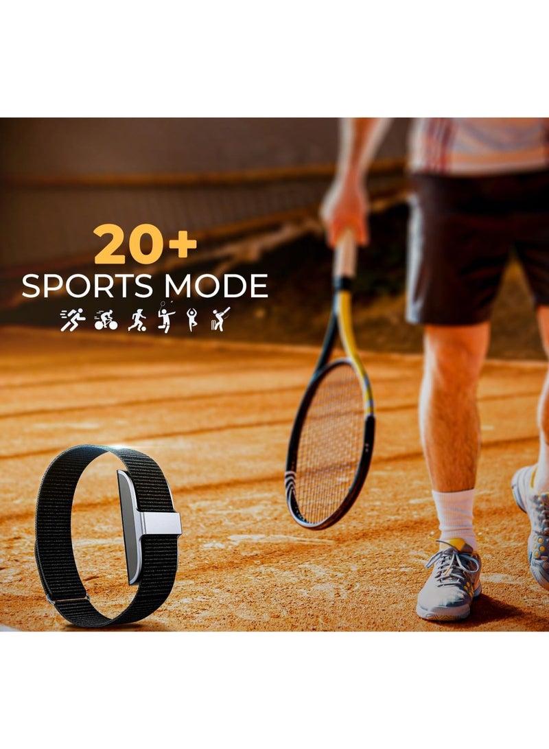 جي ستايل سوار ذكي 2208A لتتبع معدل ضربات القلب واللياقة البدنية للرجال والنساء (أسود) - Image 2