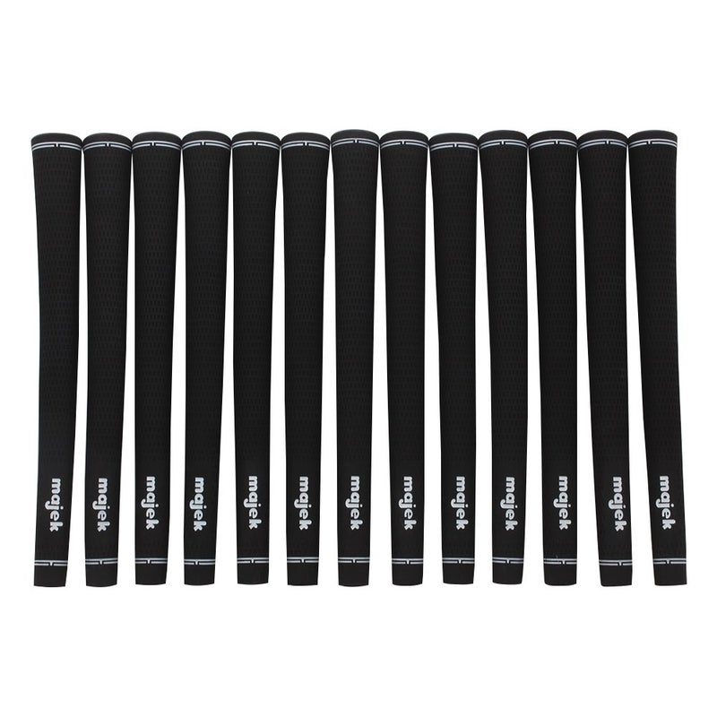 Majek Grips 13 Piece Senior Men's Majek Jumbo OverSize Tour Pro Velvet Golf Grips +1/8" Thicker than standard Perfect for Large Hands or Arthritic Fingers - Image 1