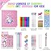 MAIGOZON Fruit Scented Markers Set 56Pcs with Glitter Unicorn Pencil Case StationeryArt Supplies for Kids Ages 468 Art Coloring Kits BoxGifts Toy for Girls Age 57PencilCrayon Drawing Stuff - Image 4