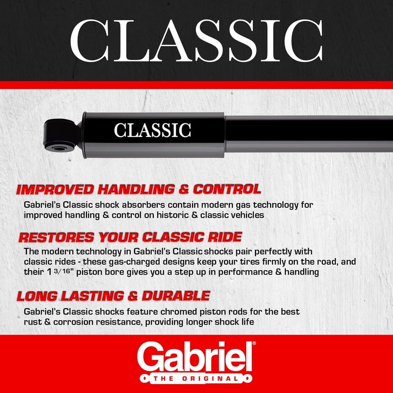 Gabriel 82060 Heavy Duty Classic Gas Shock Absorber - Image 3