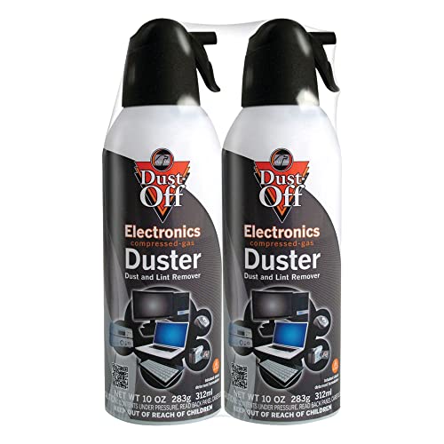 Falcon Dust-Off Compressed Gas Dusters, 10 Oz, Pack Of 2 - Image 1