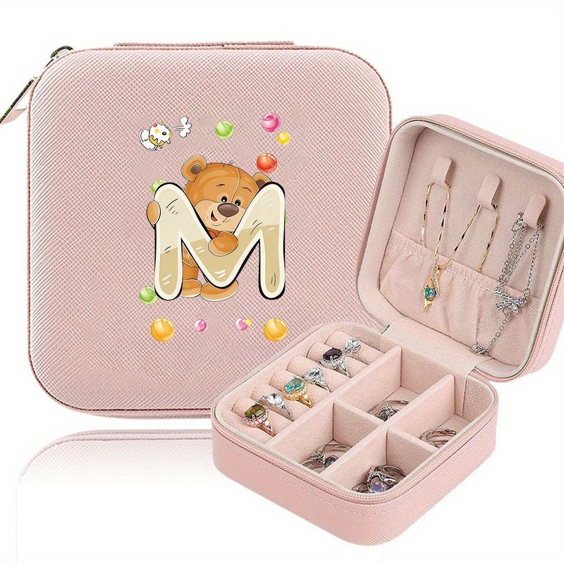Compact Travel Jewelry Organizer Box For Necklace Earring Ring Storage F - Image 2
