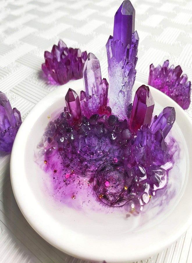 FUNSHOWCASE Crystal Gem Silicone Resin Molds Epoxy, Isomalt, Cake Decoration, Candy, Candle, Polymer Clay 5-Count - Image 5