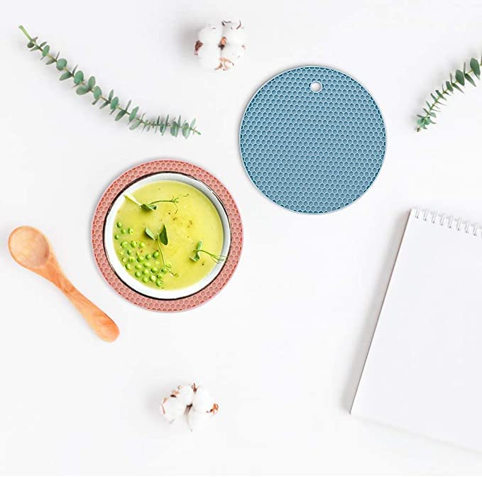 MALL Sky MALL Silicone Trivet Mats | Pot Holder mats | Drying mat (Round Pack of 1) - Image 5