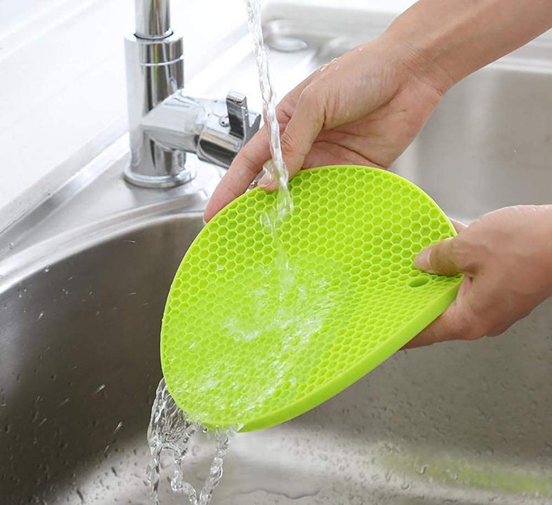 MALL Sky MALL Silicone Trivet Mats | Pot Holder mats | Drying mat (Round Pack of 1) - Image 1