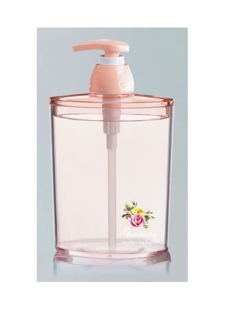 TEMSON - TEMSON Unbreakable Liquid Soap/Liquid/Shampoo/Hand wash/Sanitizer/Lotion Dispenser Bottle for Kitchen, Wash-Basin and Bathroom 400 ml Dispensers (Pink, B)(BV-8002) - Image 1