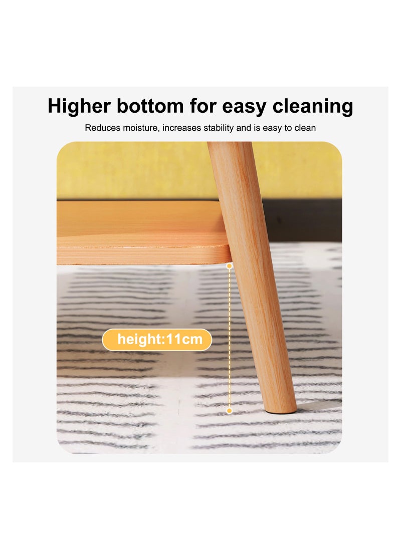 Oval tea table 2 layers simple and easy to install home sofa tea table creative simple balcony small table suitable for home office living room