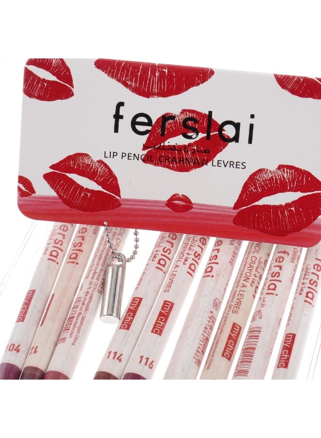Ferslai Lip Pencil Set 12 Colors – LS‑1483 - Image 5