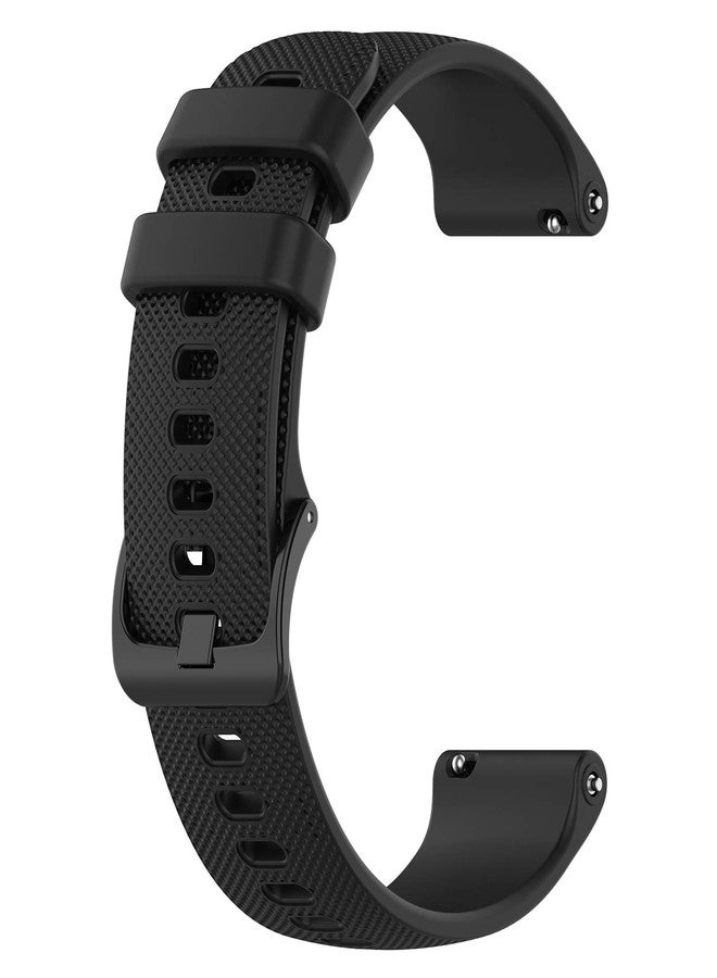 AWADUO Compatible For Garmin Forerunner 745 Replacement Band, Replacement Silicone Wrist Strap Band For Garmin Forerunner 745 With QuickFit, Soft And Durable(Silicone Black) - Image 1