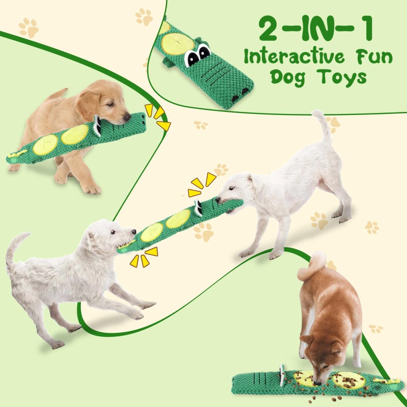 MRSOHRET 15 Pack Puppy Chew Toys for Teething, No Stuffing Squeaky Dog Toys Interactive Puzzle Toy, Dog Enrichment Toy Bundle with Tough Ropes, Treat Balls for Small Medium Large Dog to Keep Them Busy - Image 5