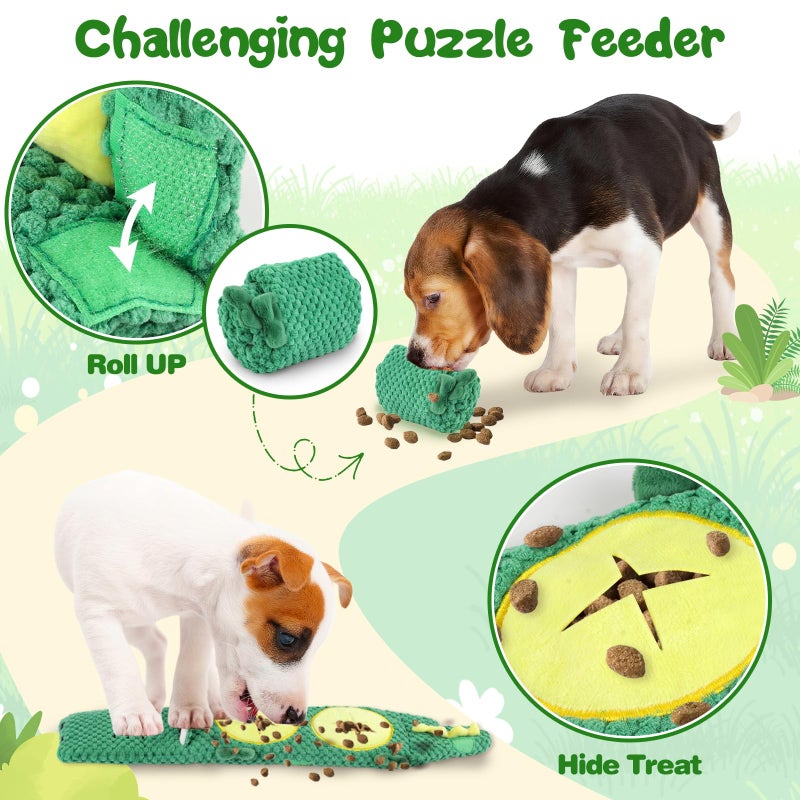 MRSOHRET 15 Pack Puppy Chew Toys for Teething, No Stuffing Squeaky Dog Toys Interactive Puzzle Toy, Dog Enrichment Toy Bundle with Tough Ropes, Treat Balls for Small Medium Large Dog to Keep Them Busy - Image 4
