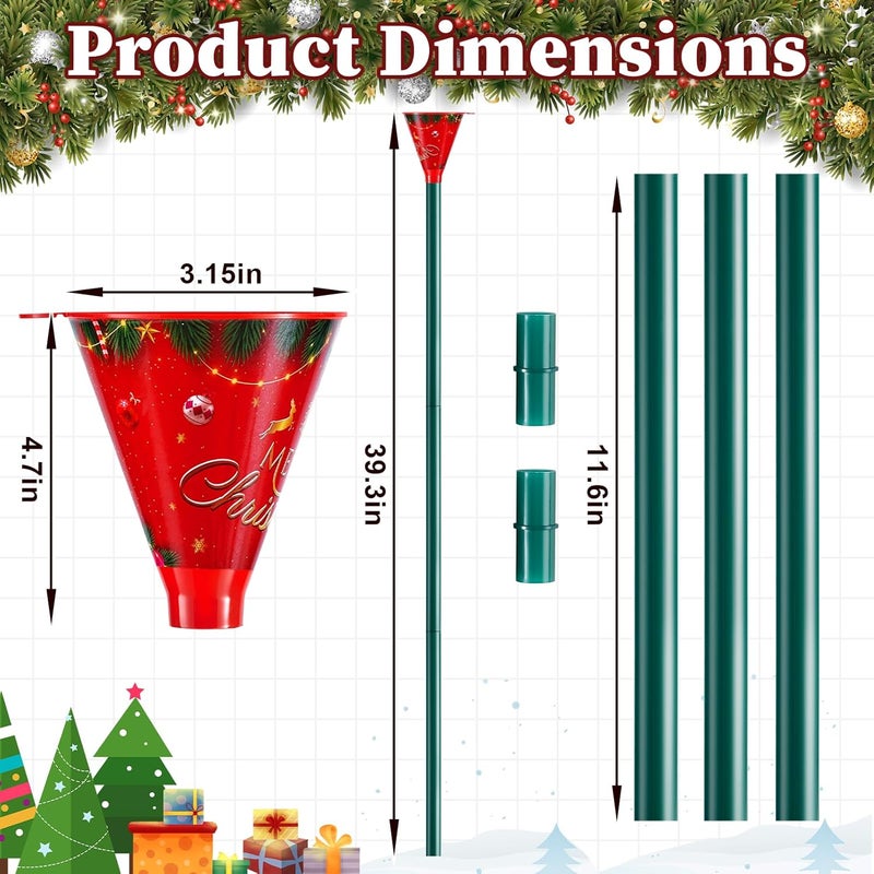 VICAMB 39.3 Inch Christmas Tree Watering Funnel,Christmas Tree Watering System Device,Long Tree Watering Funnel Spout for Indoor Outdoor Xmas Tree - Image 2