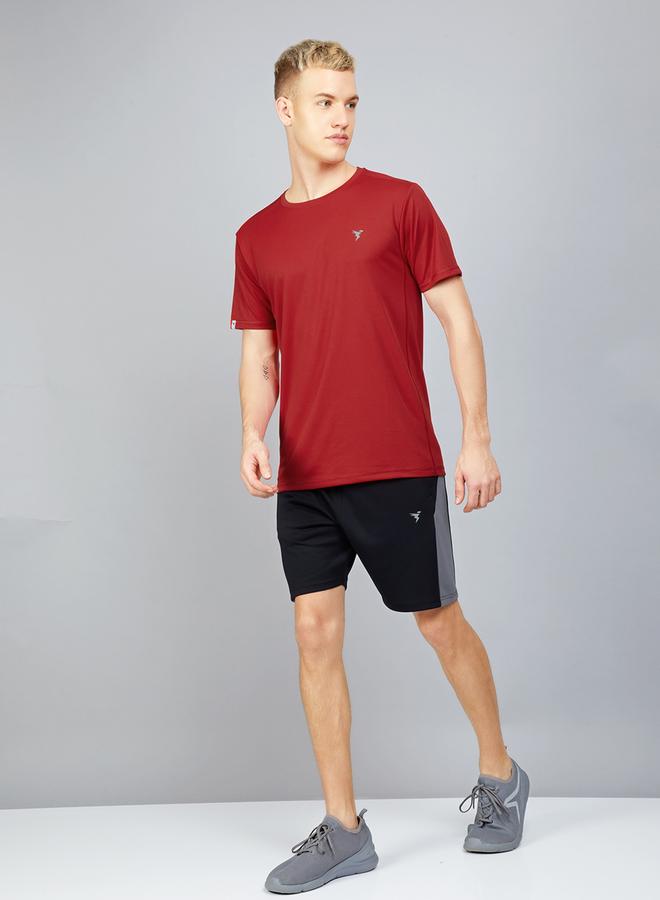 Technosport Men Solid Slim Fit Crew Neck T-Shirt - Image 5