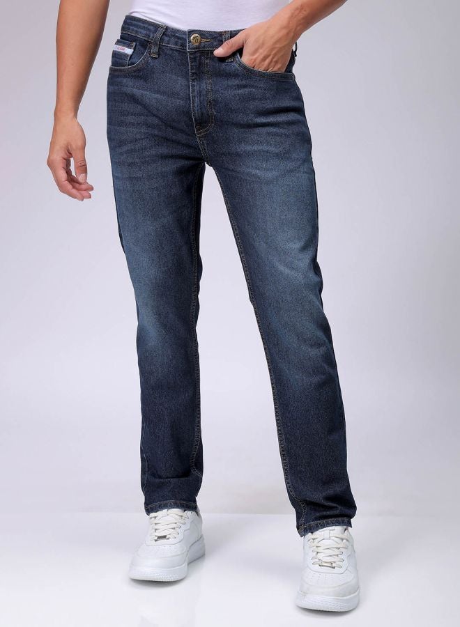 The Indian Garage Co Men Slim Fit Solid Mid-Rise Stretchable Jeans  - Image 1