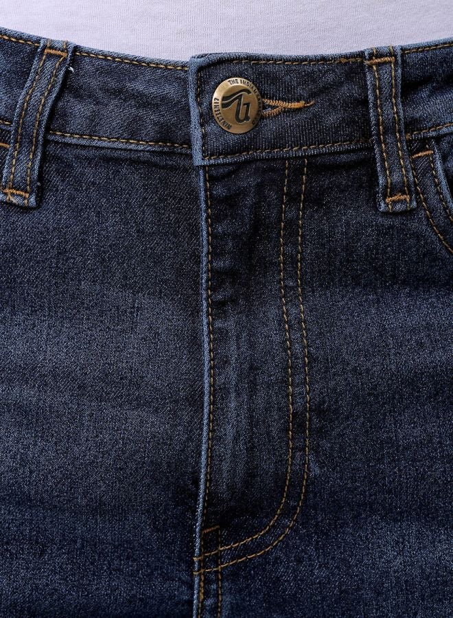 The Indian Garage Co Men Slim Fit Solid Mid-Rise Stretchable Jeans  - Image 5