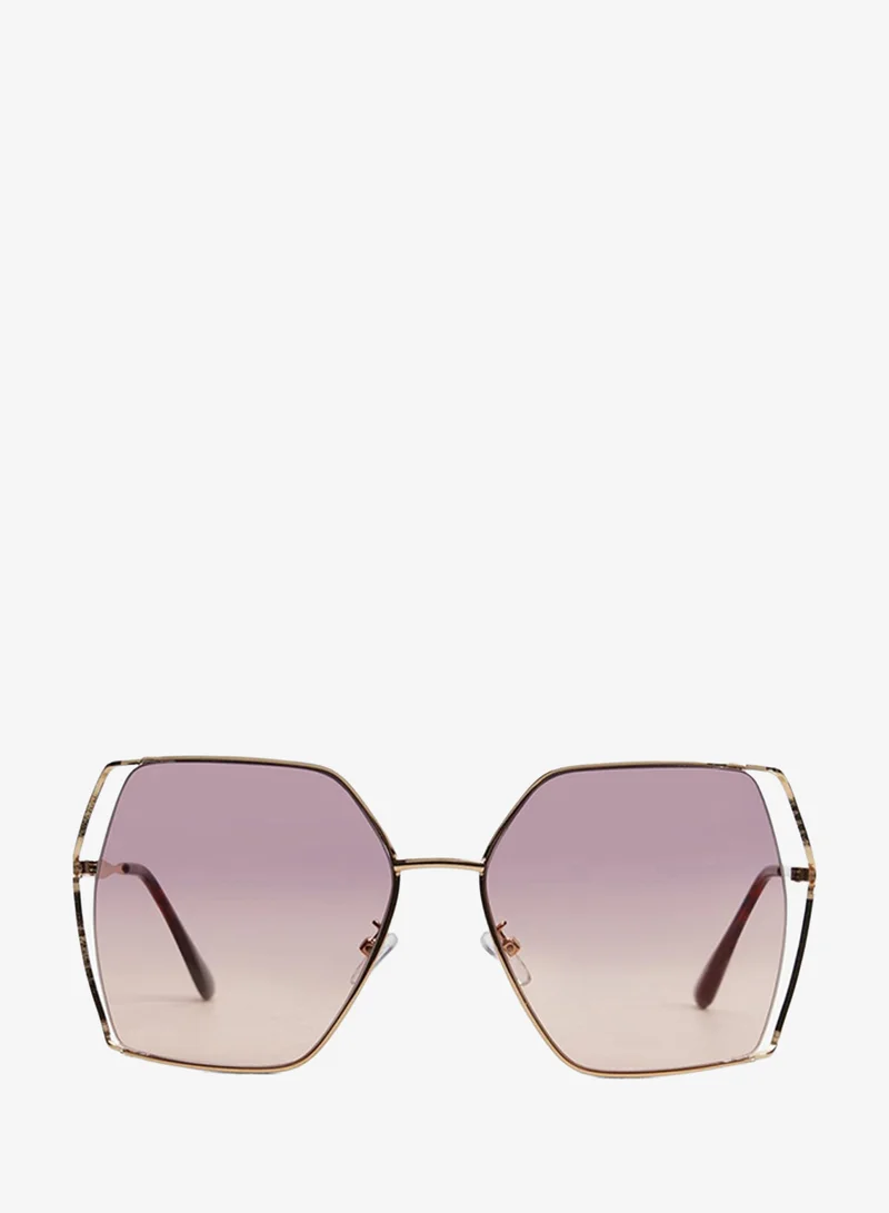 Eifel Metal Square Sunglasses