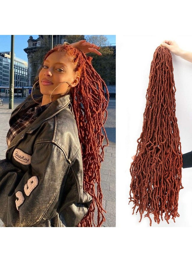 desire4hair 36 Inch 7 Packs Soft Locs Crochet Hair Ginger Color Whole Strand No Extended Long New Faux Locs Pre-looped Super Lightweight Synthetic Hair Braids For Black Women (36inch, 7packs, 350) - Image 1