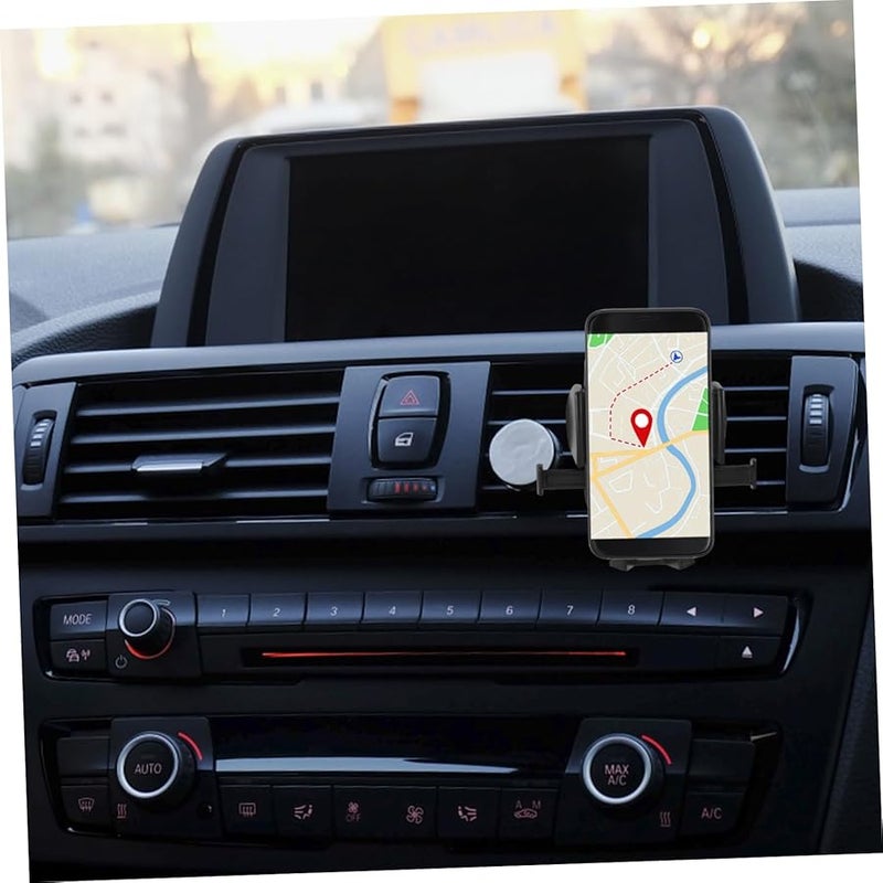 Tehaux 360 Rotating Car Air Vent Phone Holder Mount Adjustable Universal Bracket Black - Image 4