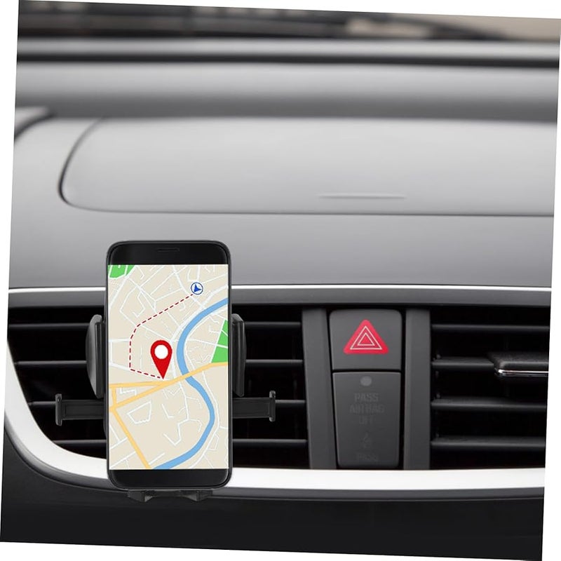 Tehaux 360 Rotating Car Air Vent Phone Holder Mount Adjustable Universal Bracket Black - Image 5
