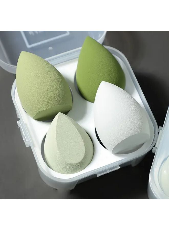 Green Makeup Sponge Set Ultra Soft Beauty Blender For Liquid Foundation - Image 1