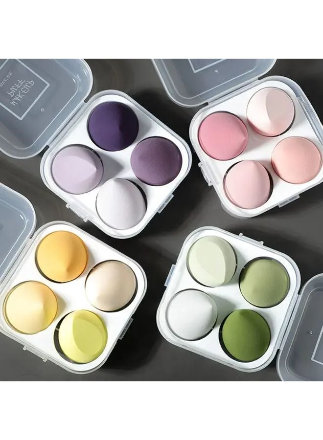 Green Makeup Sponge Set Ultra Soft Beauty Blender For Liquid Foundation - Image 2