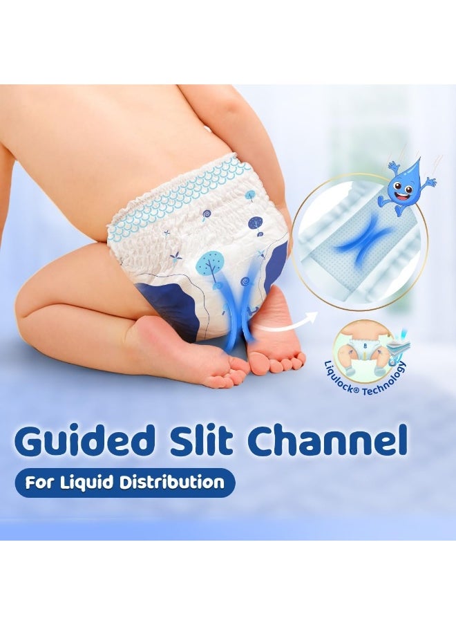 Bumtum Bumtum Baby Diaper Pants, S (Size 2), 4-8 kg, Double Layer Leakage Protection Infused With Aloe Vera, Cottony Soft High Absorb Technology, 78 Diaper  - Image 4