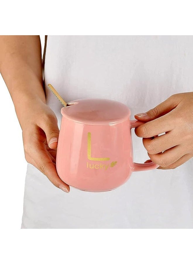 MISBAH Coffee Mug Warmer for Desk, Coffee Cup Warmer Electric Beverage for Keeping Cocoa Tea Water Milk Warm, Cup and Spoon (Pink) - Image 4