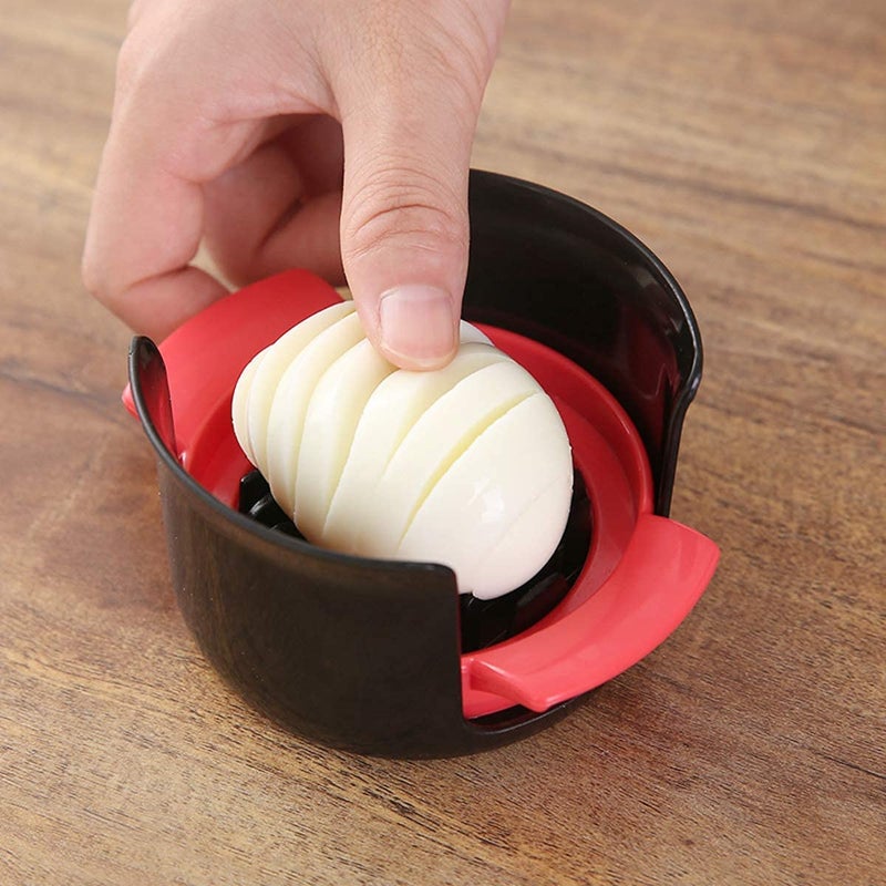CEPLO Egg Slicer 3in1 Stainless Steel Soft Boiled Egg Cutter Kitchen Accessory tainless Steel Cutting Wire Cut Soft Boiled EggsEgg Chopper Egg Cutter for Hard Boiled Eggs - Image 4