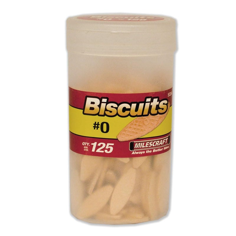 Milescraft 5334 Wood Biscuits with Tube 125Piece 0