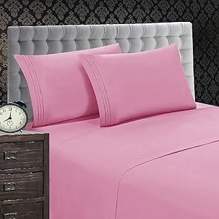 Elegant Comfort Elegant Comfort 1500 Thread Count Luxury Egyptian Quality Softness Wrinkle and Fade Resistant 3-Piece Bed Sheet Set,  - Image 1