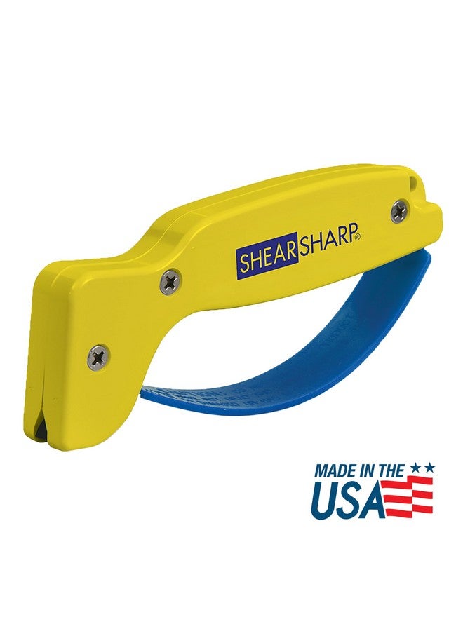 AccuSharp أداة شحذ المقصات AccuSharp ShearSharp، شفرة كربيد التنغستن الماسية لشحذ المقصات، مقصات الحدائق، مقصات المطبخ، مقصات التحوط، أصفر - Image 3