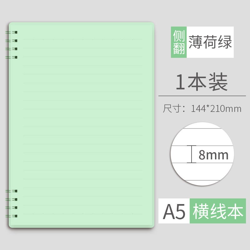 Student Class Exercise Book Morandi Sectional Coil Book Simple A5/B5 Notebook Creative Office Notepad - Image 1