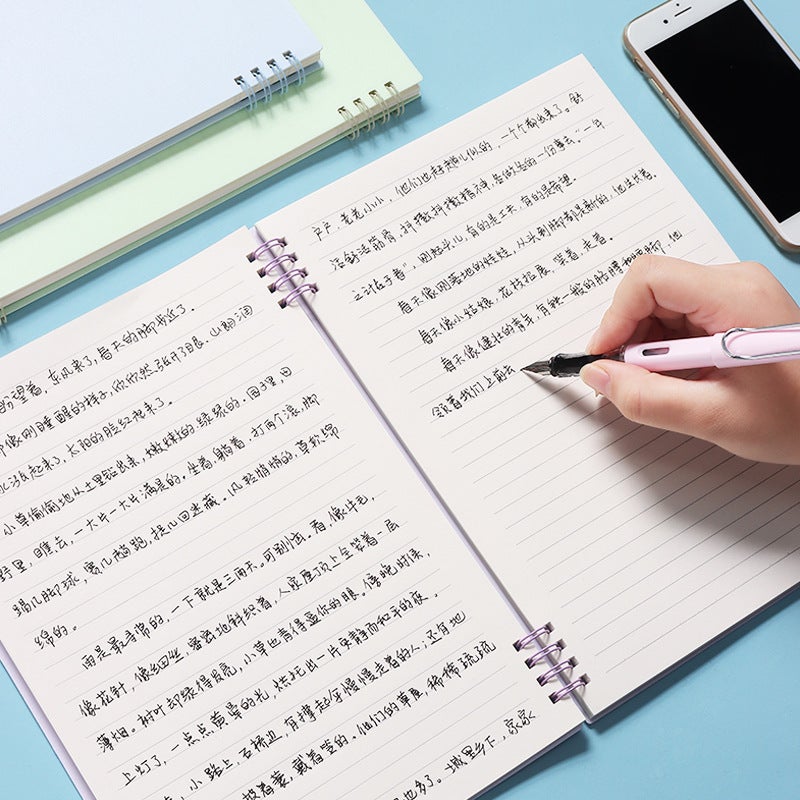 Student Class Exercise Book Morandi Sectional Coil Book Simple A5/B5 Notebook Creative Office Notepad - Image 5