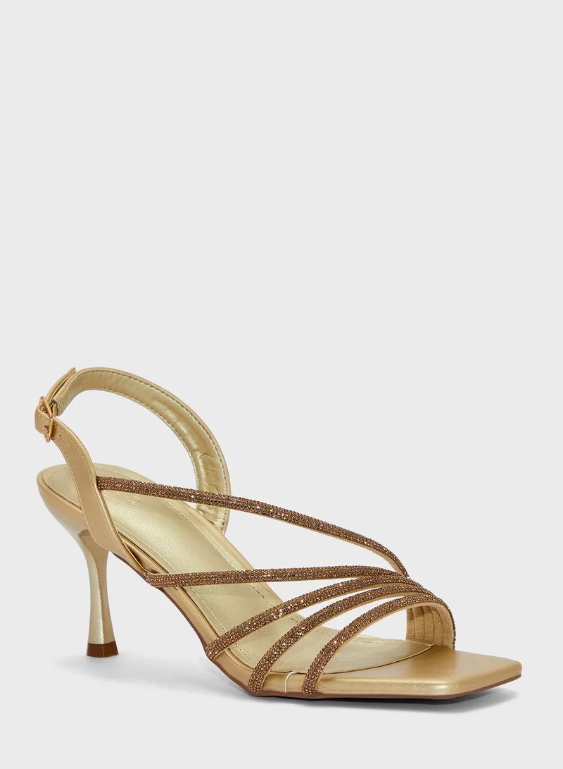 ايلا ليمتد اديشن Strappy Embellished Heeled Sandals