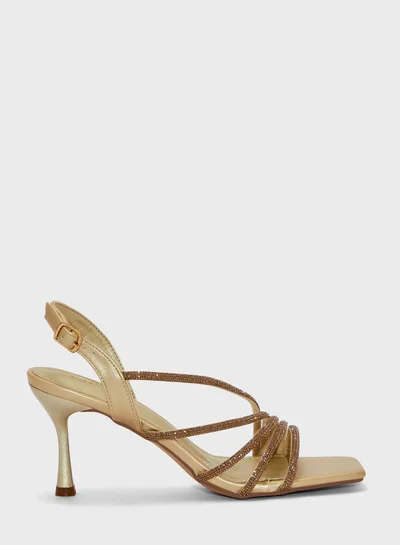 ايلا ليمتد اديشن Strappy Embellished Heeled Sandals