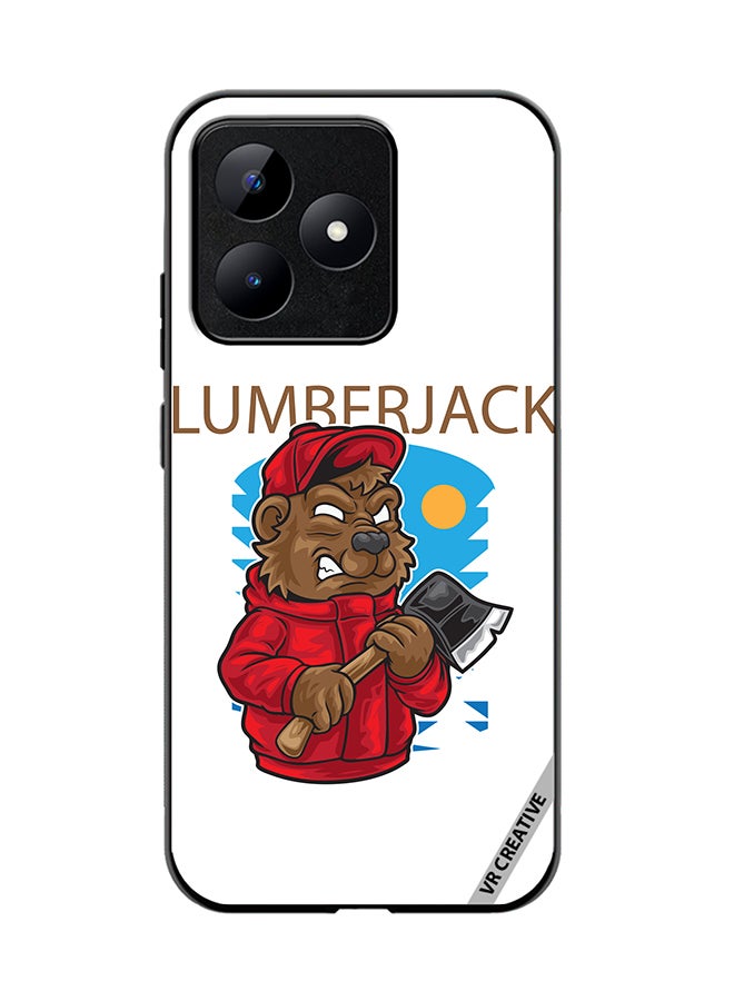 VR CREATIVE Protective Case Cover For Realme C53 Lumber Jack Design Multicolour - Image 1