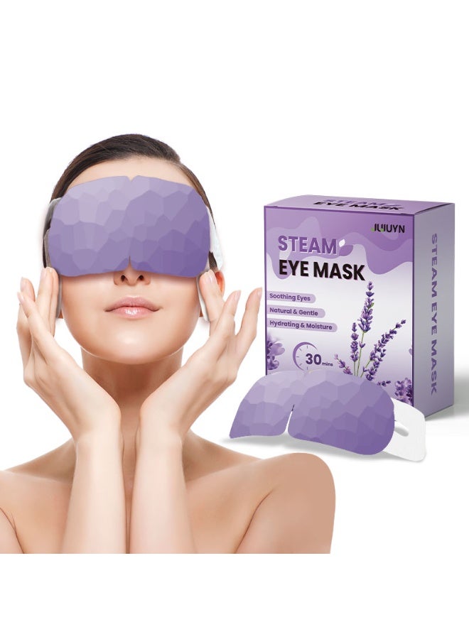 Steam Eye Mask,12 Packs Heated Eye Mask Warm Compress for Eyes Disposable Heated Sleep Eye Mask for Dry Eyes Dark Circles Relax Comfortable Self Heating Warm Eye Mask for Travel Home Office
