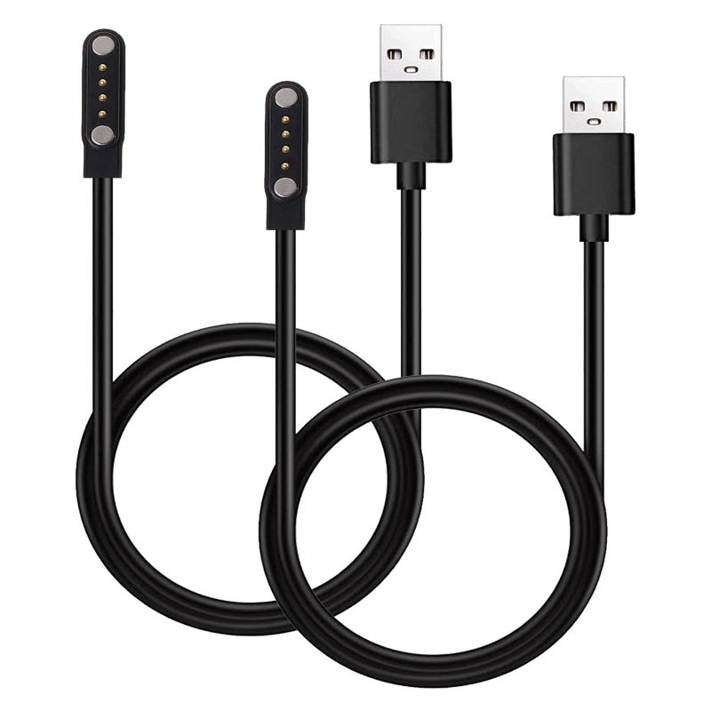 Xininyia 2-Pack 4pin Magnetic Charging Cable for Sedzofan Y16B Kids Smart Watch Charger USB Charging Cord - Image 1