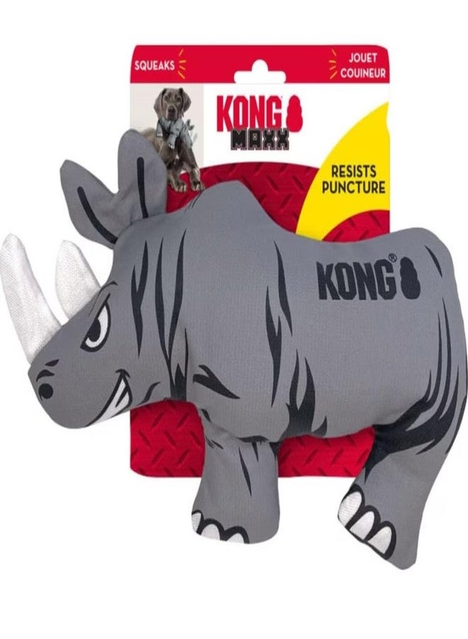 KONG Maxx Ballistic 2 Layered Assorted Tough Dog Toy (Rhino, Large) - Image 1