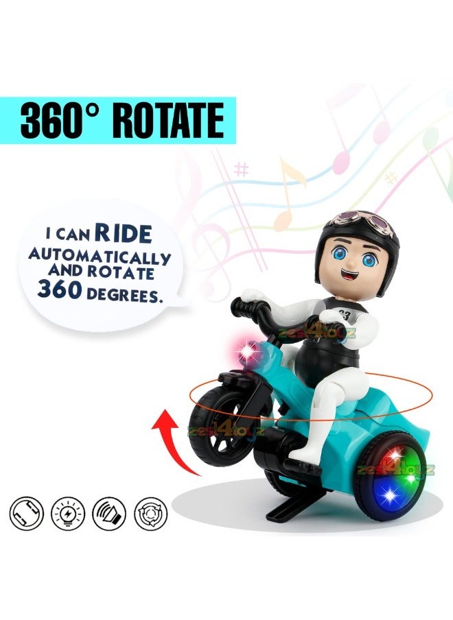 TOY GARDEN Stunt Tricycle with 360° Rotation | Bump & Go Dancing Motorcycle Toy | Flashing Lights & Sound | Musical Bicycle Toy for Kids | Multicolor  - Image 4