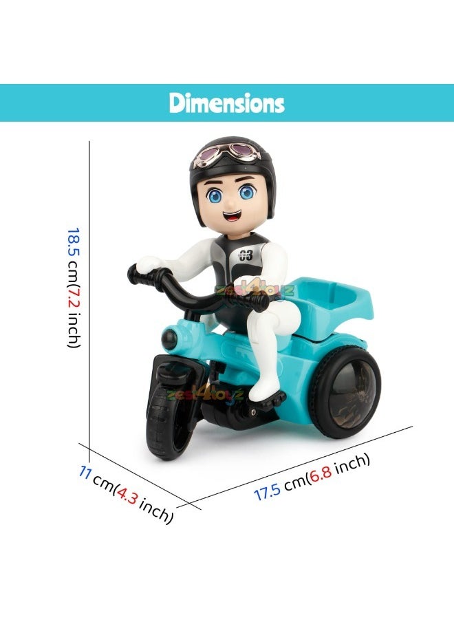 TOY GARDEN Stunt Tricycle with 360° Rotation | Bump & Go Dancing Motorcycle Toy | Flashing Lights & Sound | Musical Bicycle Toy for Kids | Multicolor  - Image 2