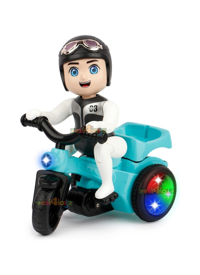 TOY GARDEN Stunt Tricycle with 360° Rotation | Bump & Go Dancing Motorcycle Toy | Flashing Lights & Sound | Musical Bicycle Toy for Kids | Multicolor  - Image 1