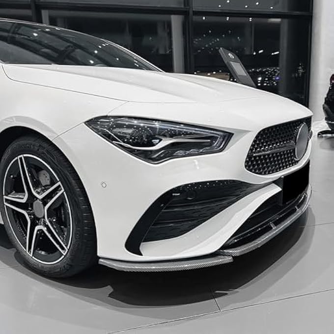 FINMOKAL Carbon Fiber Look Front Bumper Spoiler Splitters Lip Compatible with Benz A Class W177 CLA Class C118 X118 AMG 2023 2024+ - Image 4