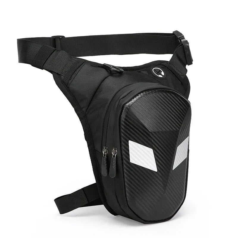 Linist Motorcycle Waist Drop Leg Bag – Waterproof Hard Shell Storage Bag with Double Zipper, Multi-Pocket Outdoor Riding Thigh Bag for Cycling, Hiking, Camping, Travel (8731-2) - Image 1