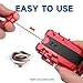 AIBREAY 2 Pack X String Launcher Blade X Gyro Launcher Set for Players Battles Only Work with X Right Spinning Tops Red Blue - Image 4